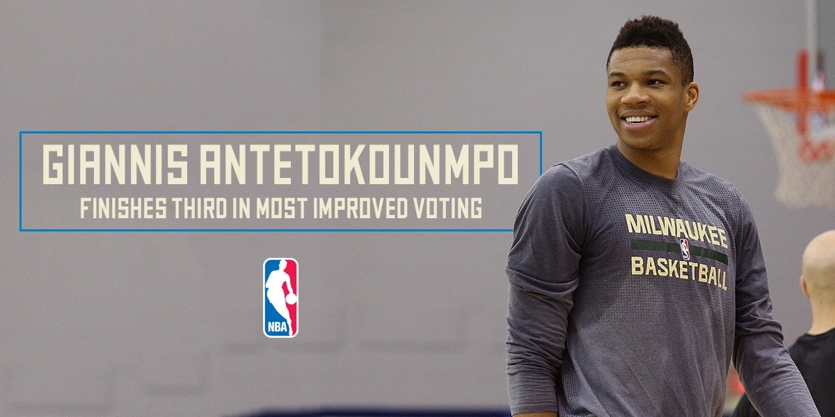 The Greek Freak Finishes Third in MIP Voting