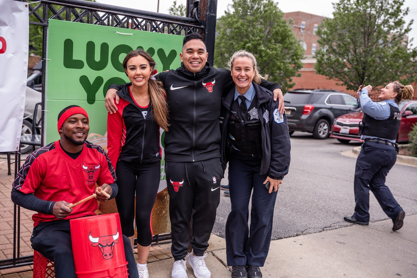 Chicago Bulls Support Dunkin’ Cop on a Rooftop Fundraiser Photo Gallery
