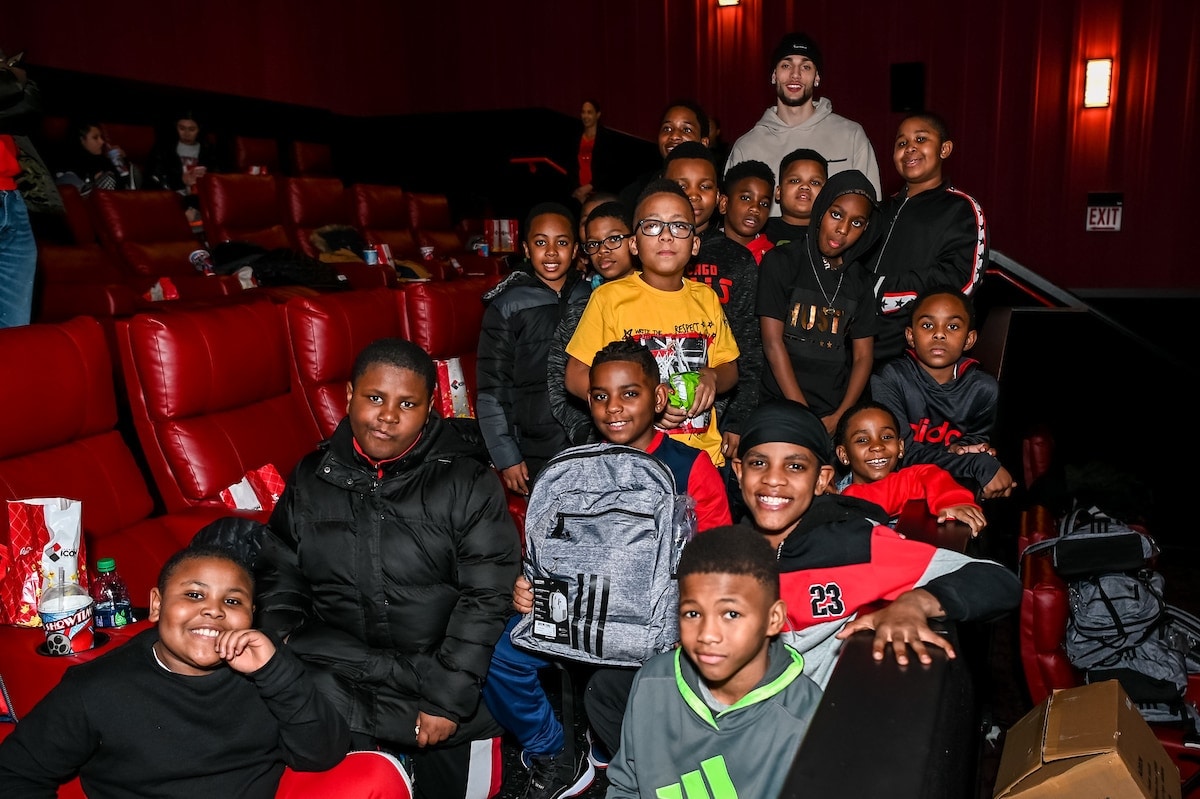 Boyslab Zach LaVine Hosts Students for Movie Screening Photo Gallery | NBA.com