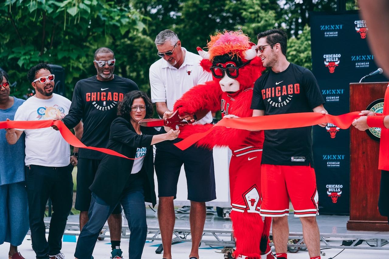 Bulls x Zenni x Chicago Park District Court Refurbishment Photo Gallery