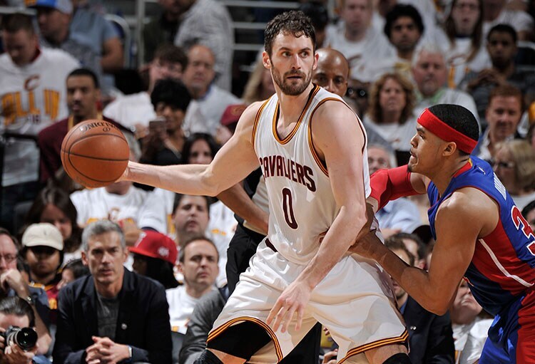 Game 1 Cleveland Cavaliers vs. Detroit Pistons April 17, 2016 Photo