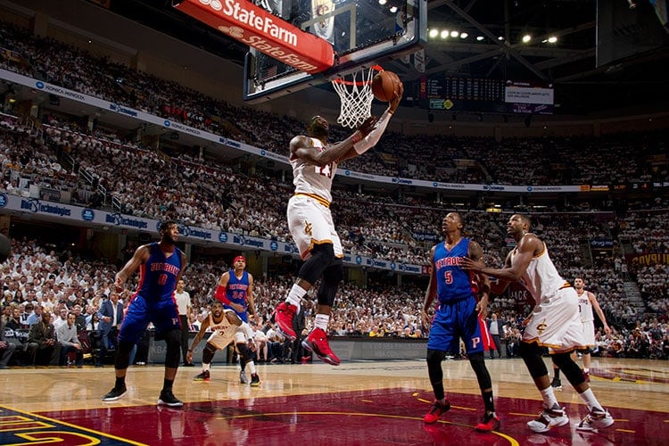 Game 1 Cleveland Cavaliers vs. Detroit Pistons April 17, 2016 Photo
