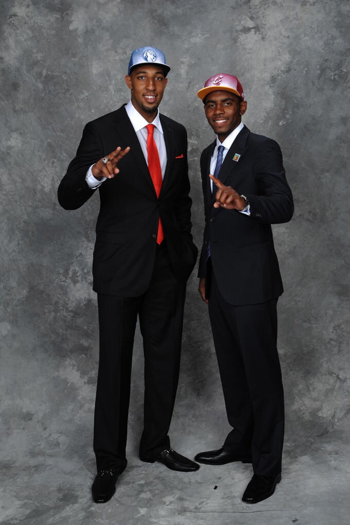 kyrie irving draft night