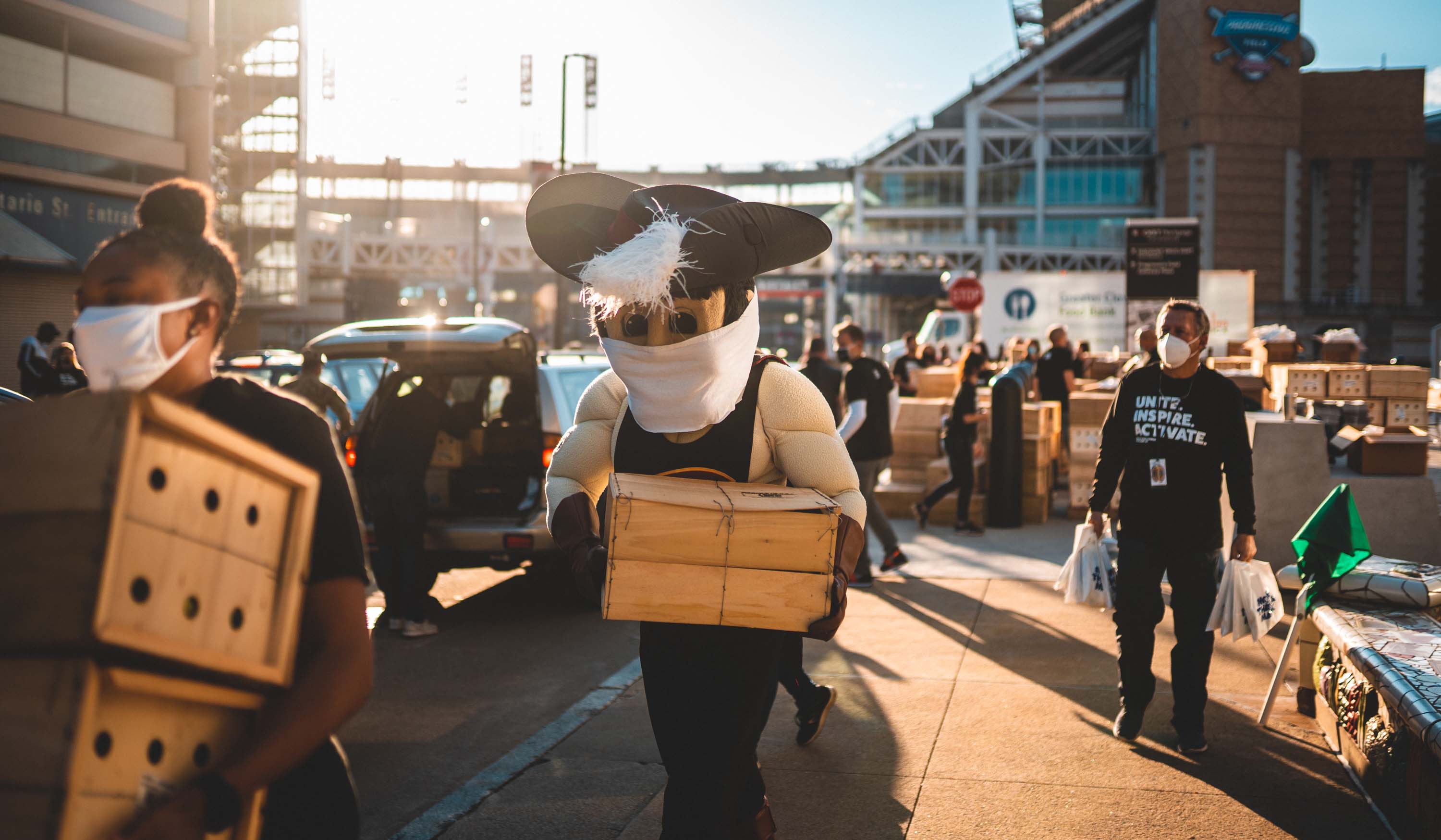 Cavs Feed 350 Families Through Food Distribution