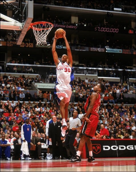 Champion NBA Clippers バスケ hiphop 00s Champion NBA Los Angeles Clippers ODOM #7 Basketball Jersey Sz 52