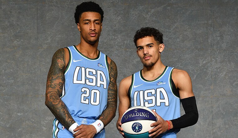 Atlanta s John Collins Trae Young Named To 2019 USA Men s Basketball 