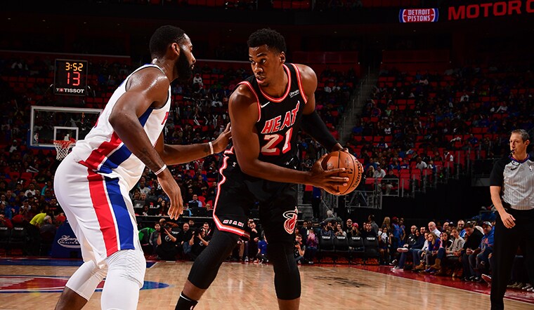 Vivid Heat 121-110 Pistons (mar 8, 2026) Game Recap Moment Illustration