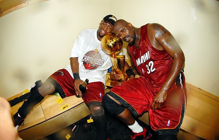 miami heat locker room celebration