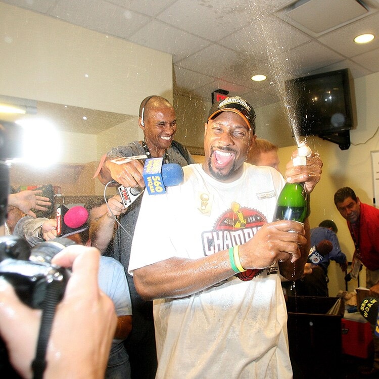 miami heat locker room celebration