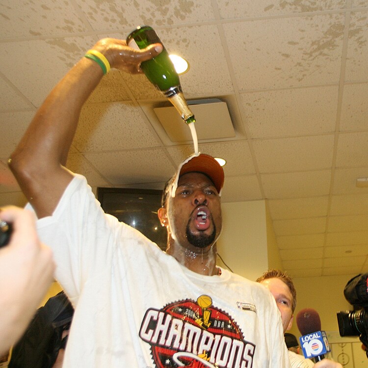 miami heat locker room celebration