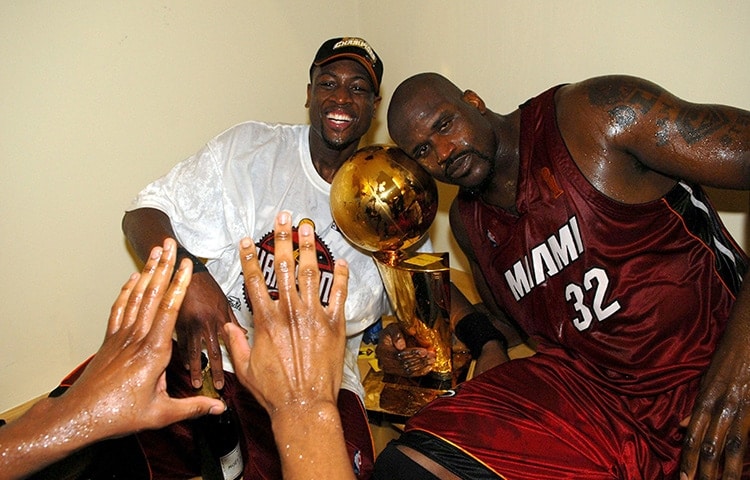 miami heat locker room celebration