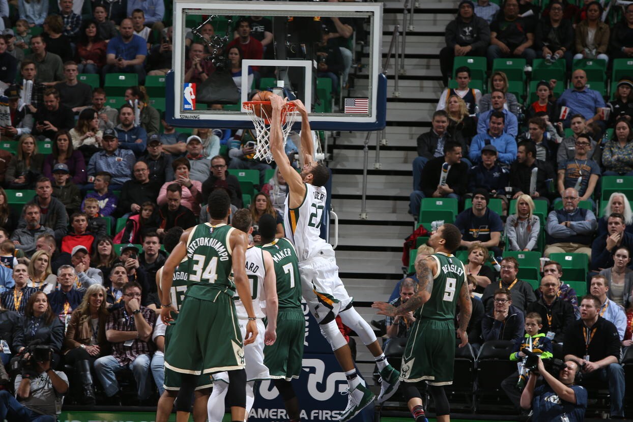 EMPTYING THE NOGGIN Jazz torch the corners in win over Bucks