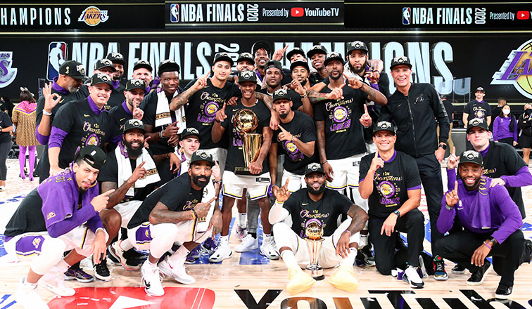 Lakers Celebrate Championship