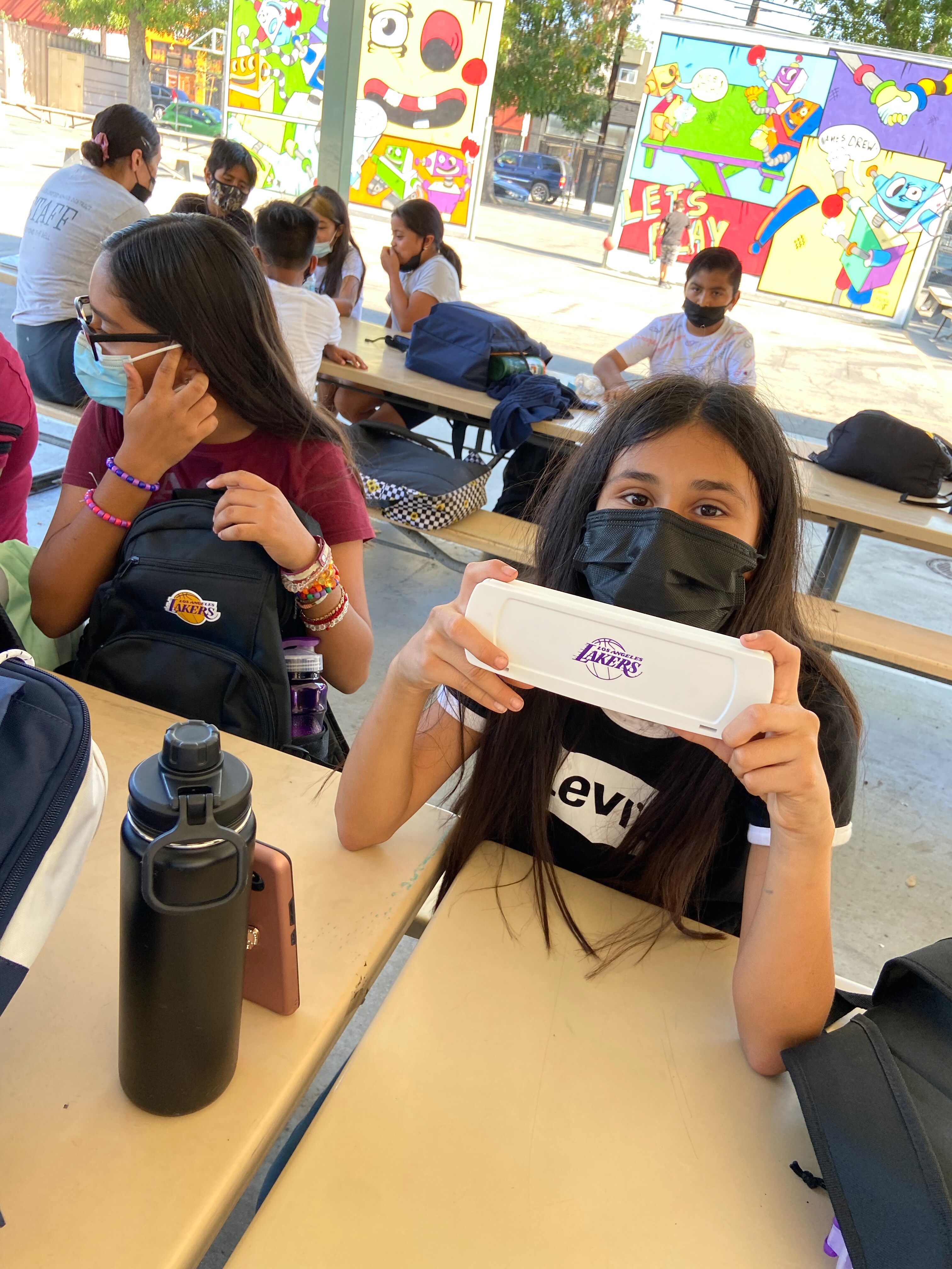 Lakers and Verizon Backpack Build Photo Gallery