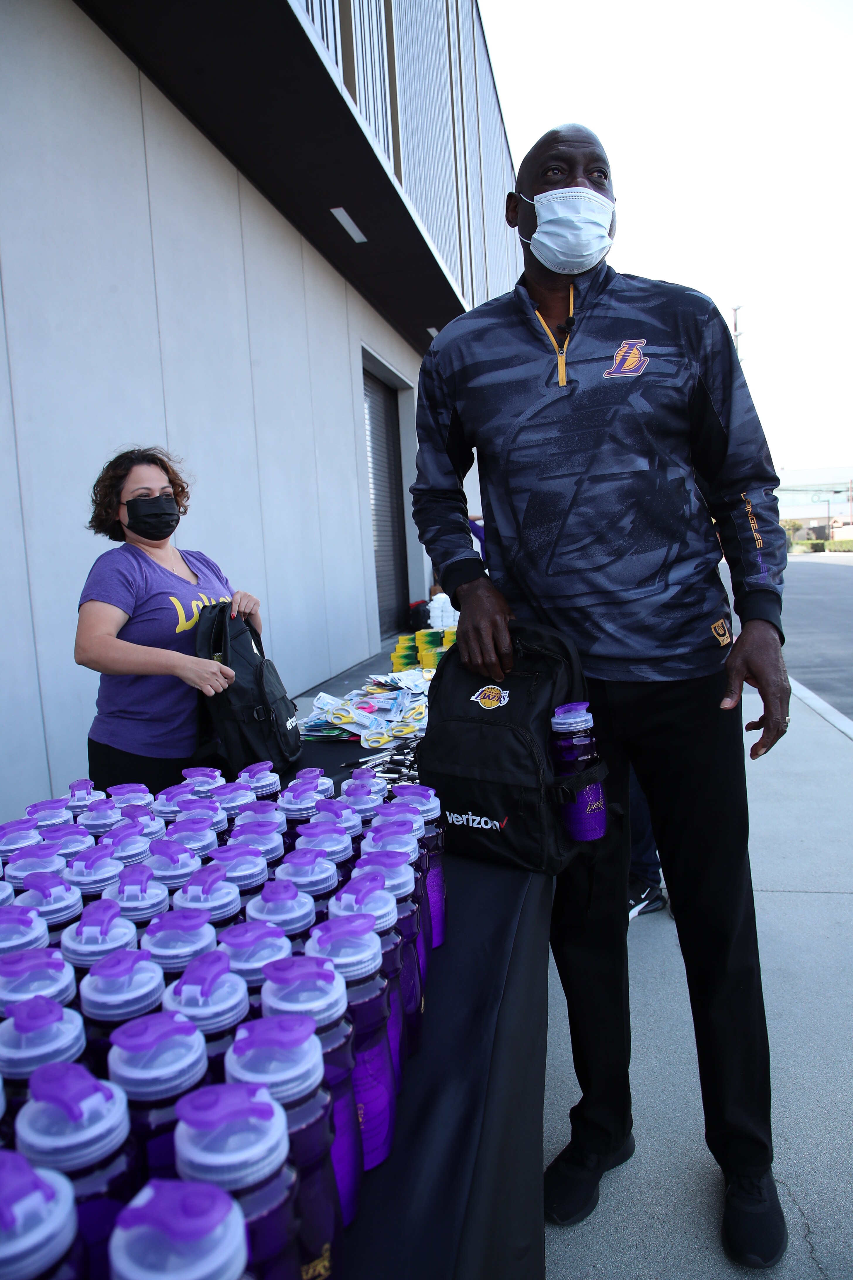 Lakers and Verizon Backpack Build Photo Gallery