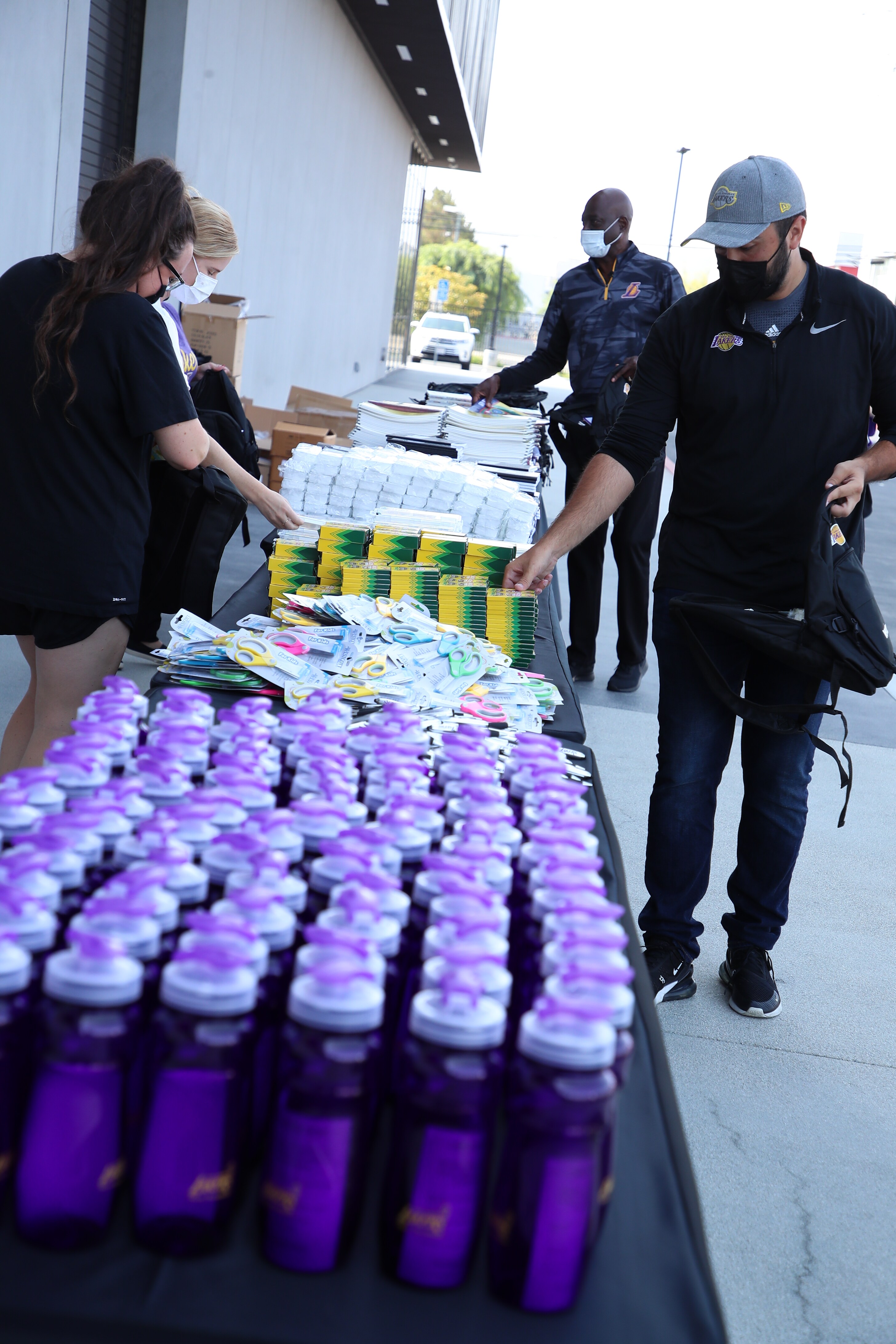 Lakers and Verizon Backpack Build Photo Gallery