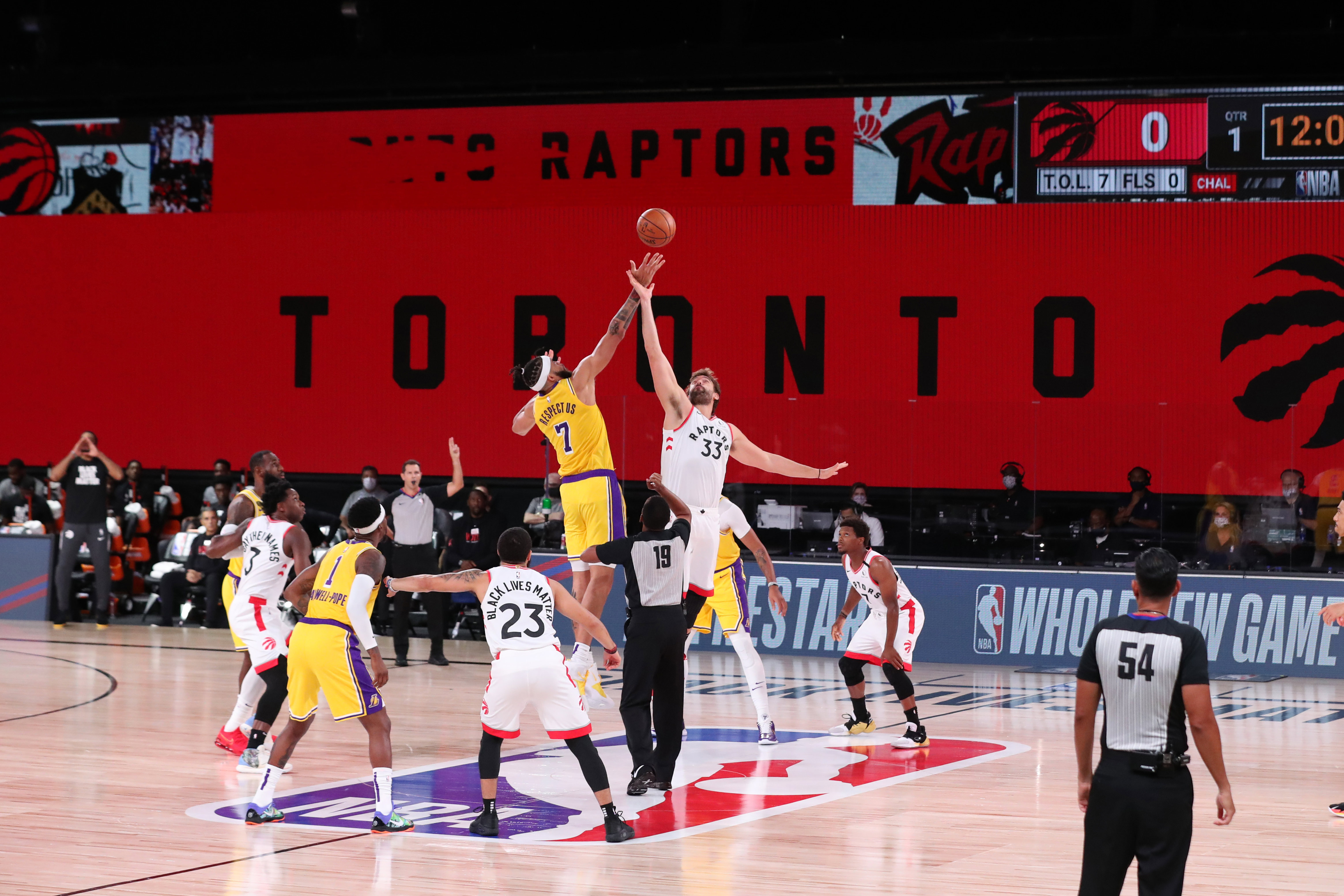 Photos Lakers vs. Raptors (8/1/20) Photo Gallery