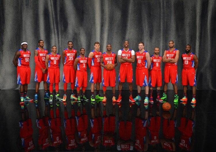 Adidas LA Lakers Dwight Howard #12 2013 All Star Game West