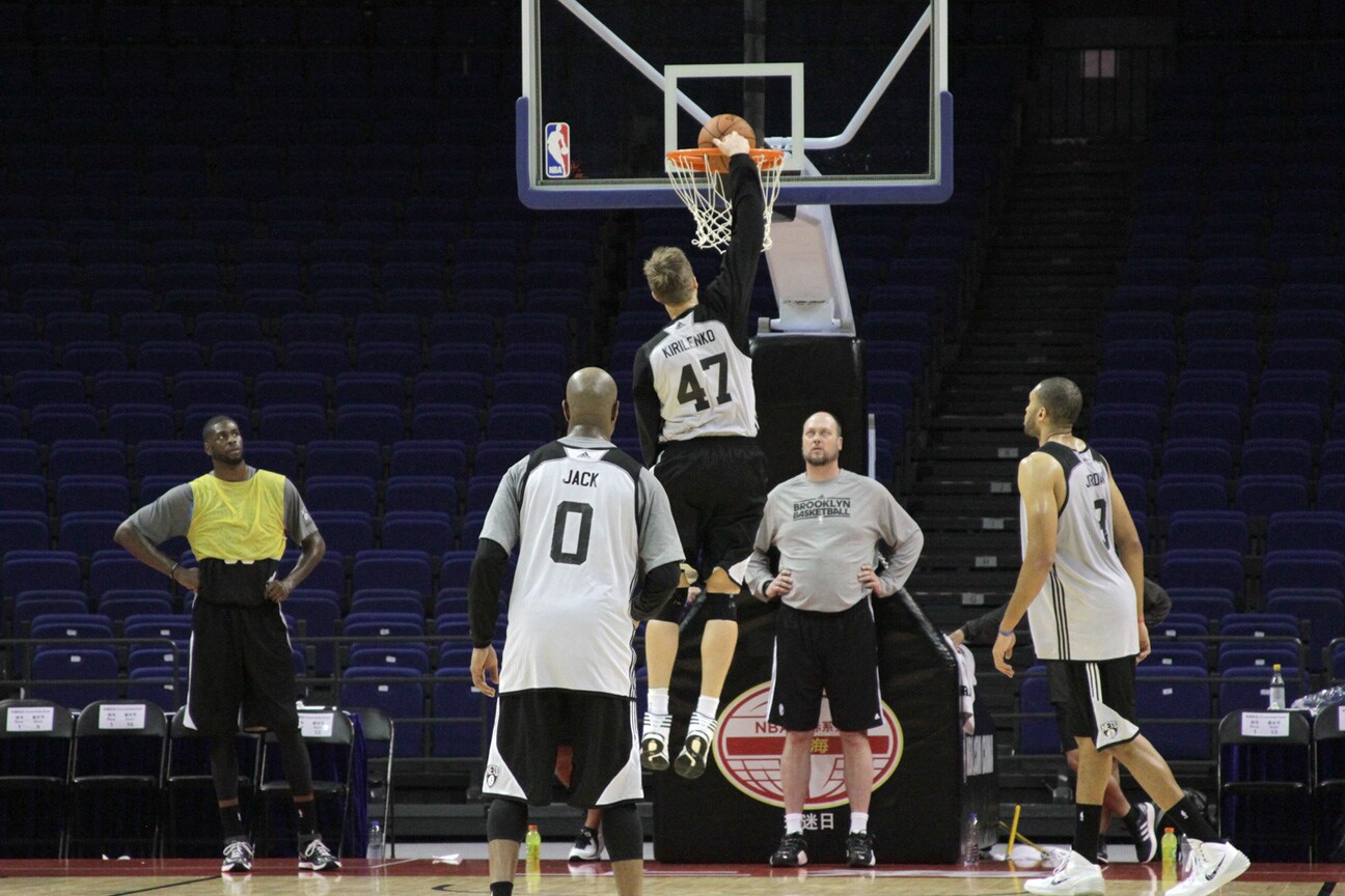 Nets Practice in China Photo Gallery