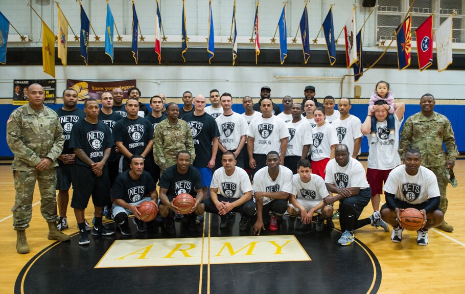 Brooklyn Nets Visit Veterans at Fort Hamilton Photo Gallery