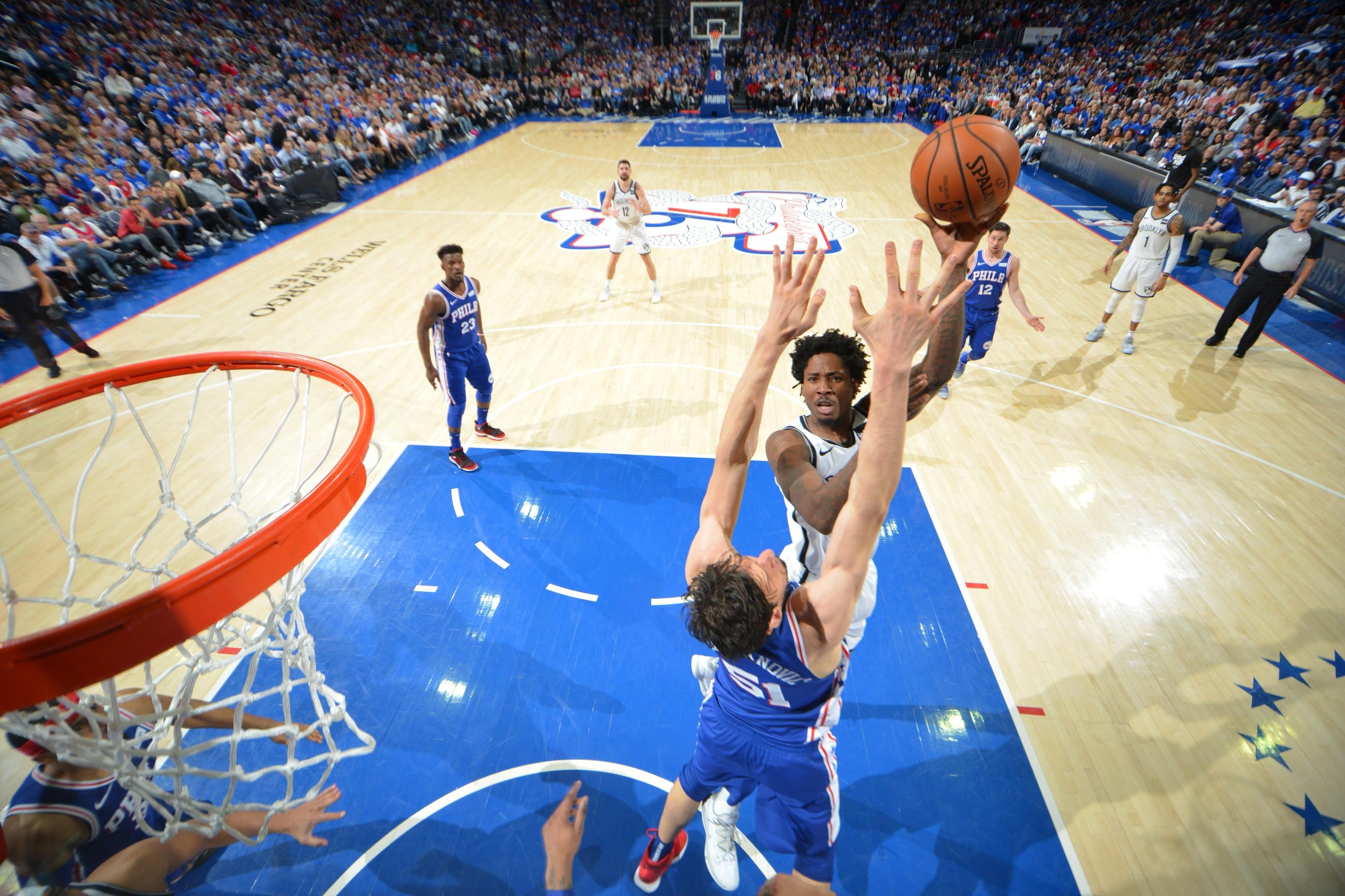 Gallery Nets vs. 76ers Game 1 Photo Gallery