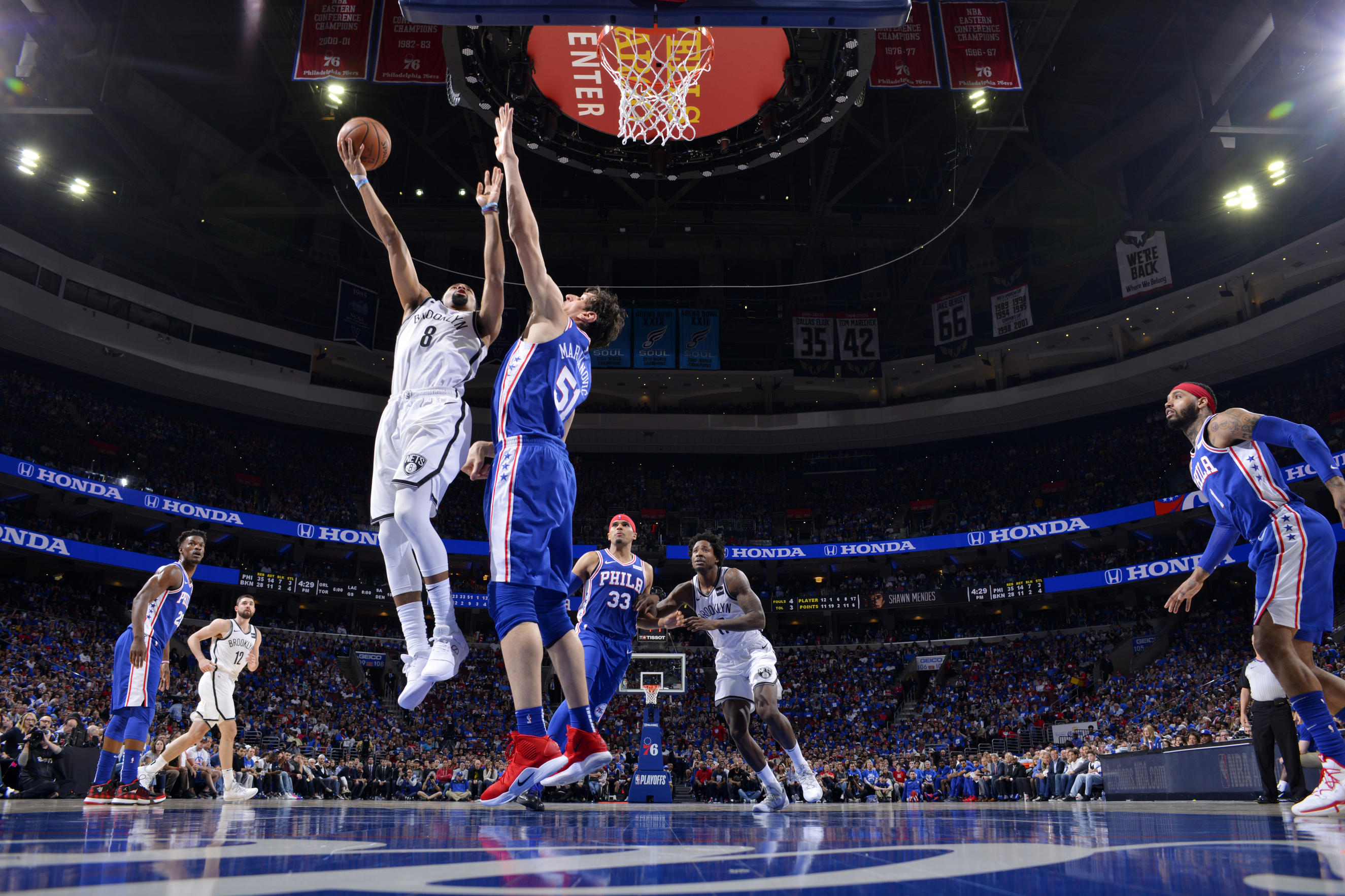 Gallery Nets vs. 76ers Game 1 Photo Gallery