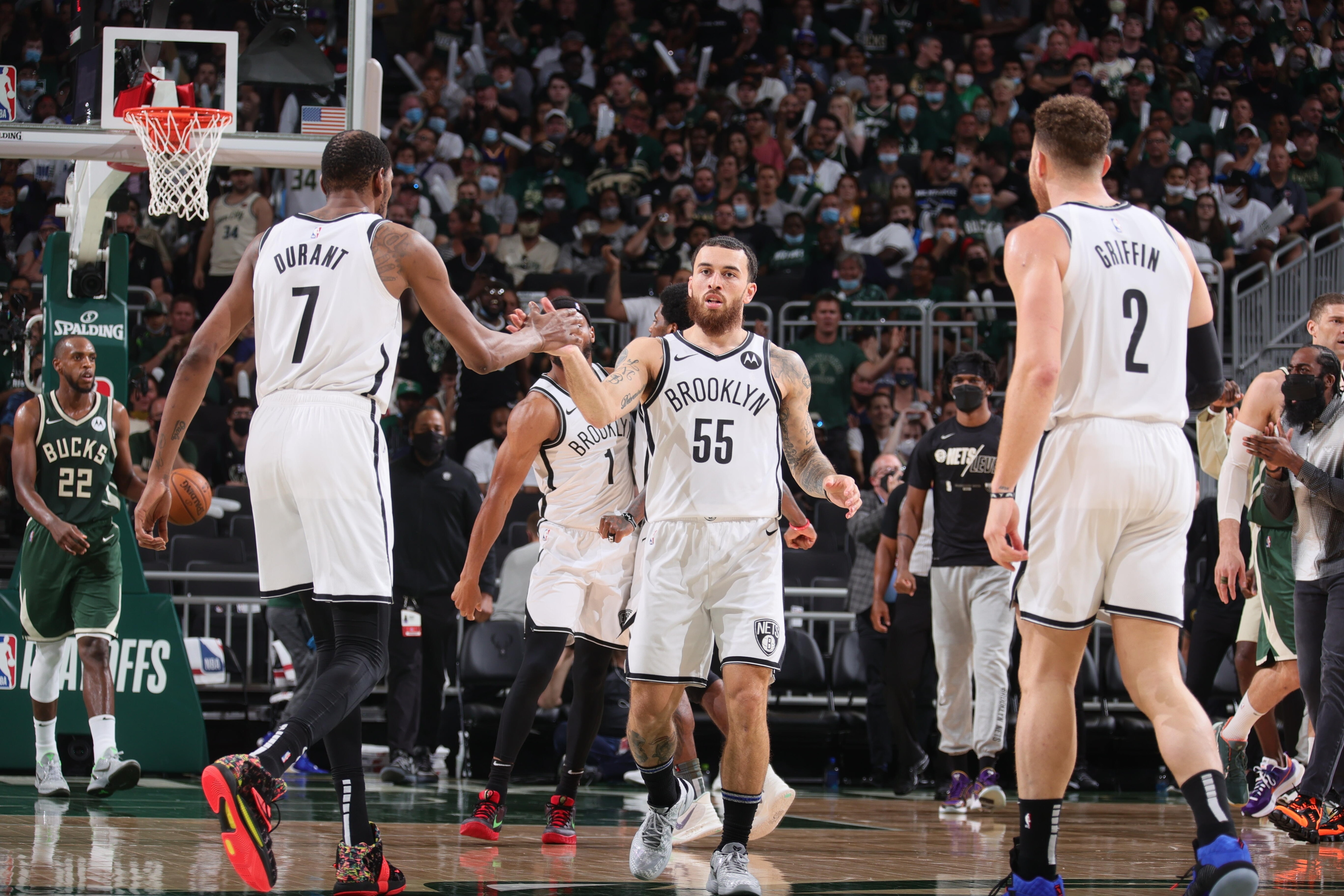 Gallery Nets vs. Bucks Game 3 Photo Gallery