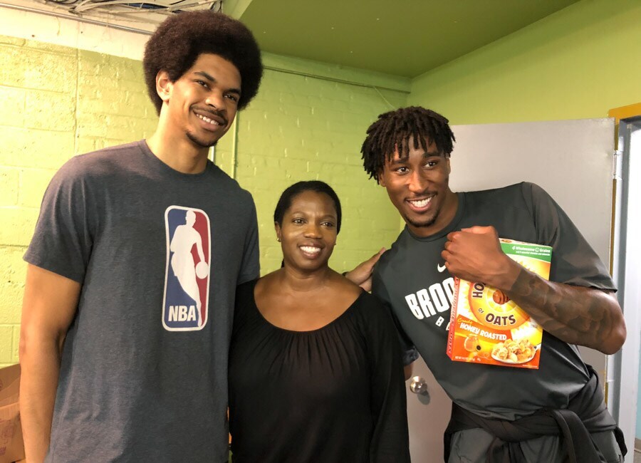 Nets, Key Food Provide Groceries to Families in Clinton Hill Photo