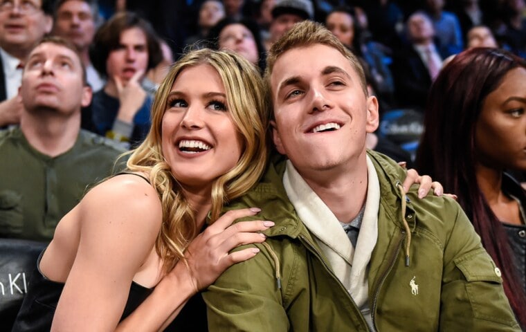 Genie Bouchard Sits Courtside for First Date | Brooklyn Nets