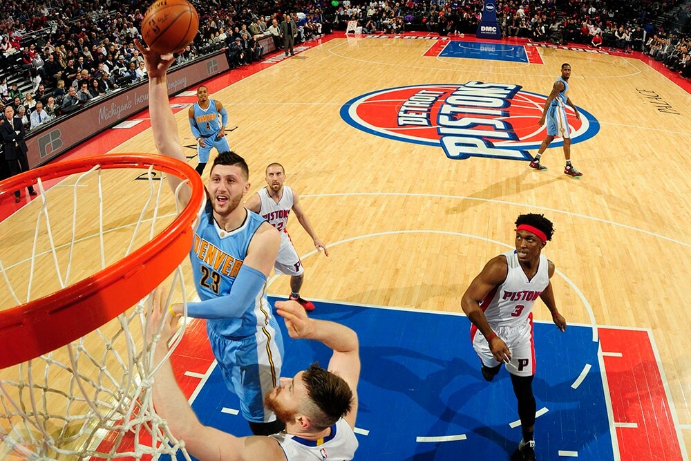 Nuggets Deflate Pistons 10392