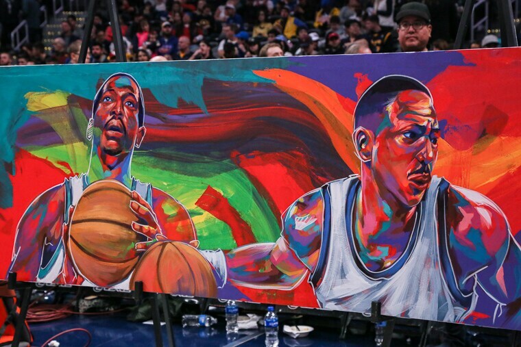 Alex English Mural Photo Gallery