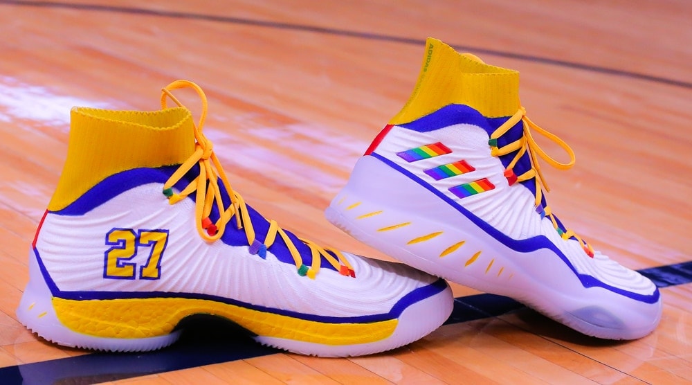 Jamal Murray Adidas Shoes for 80's Night | Denver Nuggets