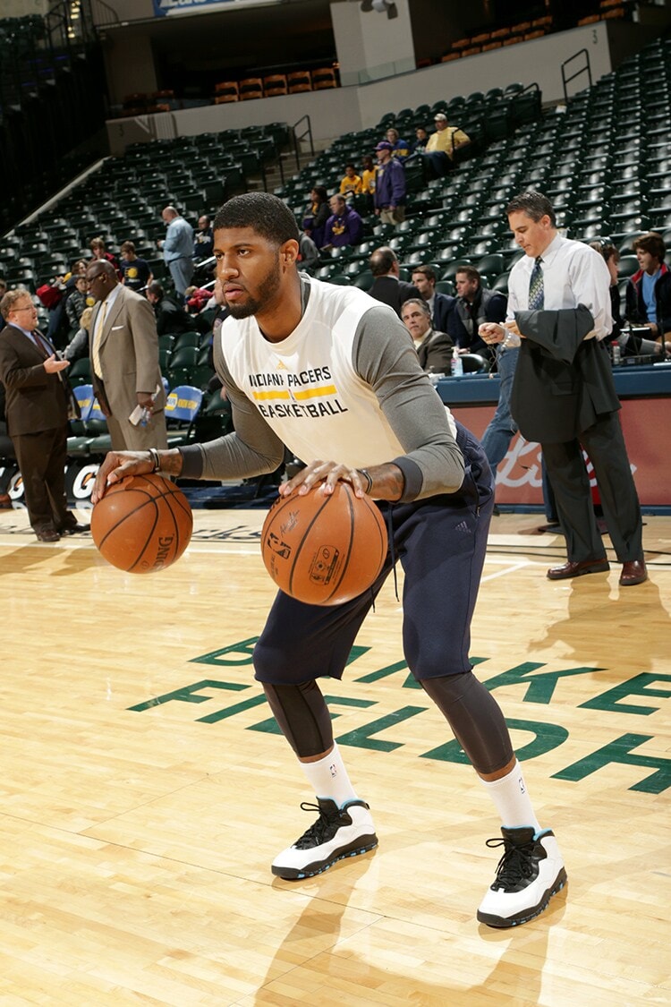 Paul George Shoots During Pregame Photo Gallery | NBA.com