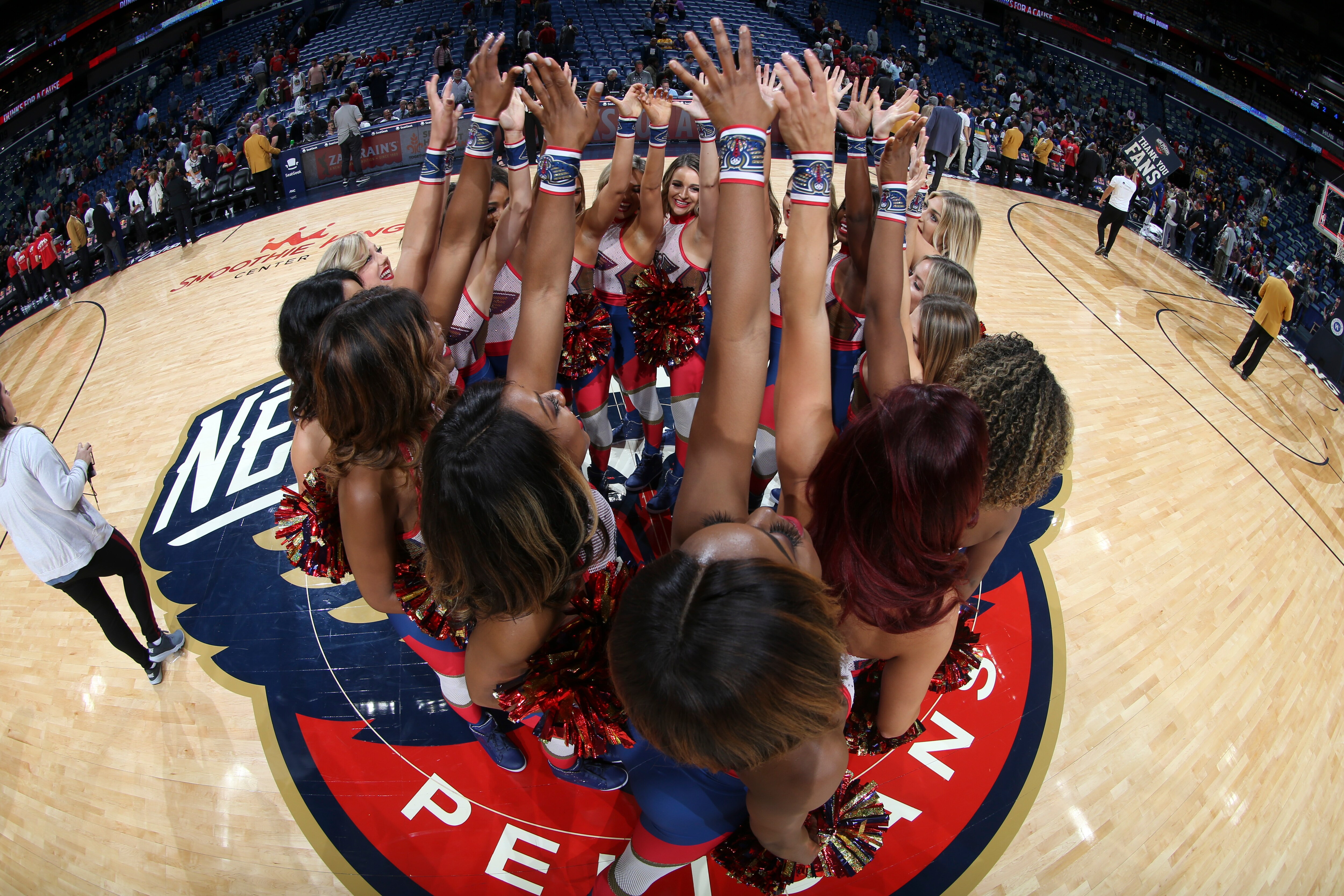 Lightbox-image: Check out entertainment photos from the Pelicans vs. Warriors at the Smoothie King Center on Monday, Oct. 28, 2019....