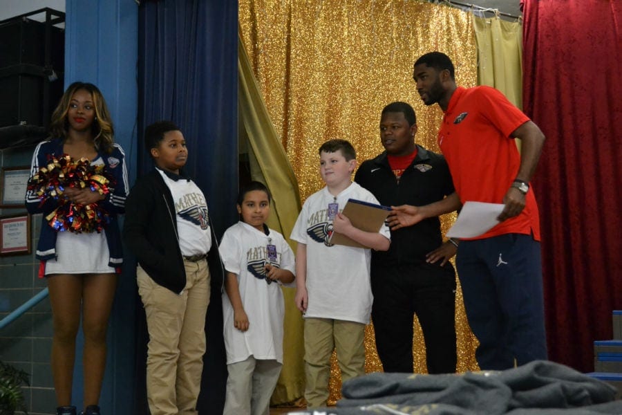 Lightbox-image: The New Orleans Pelicans and Chevron have teamed up to give back to exemplary students from Lafourche and St. Tammany Parishes....