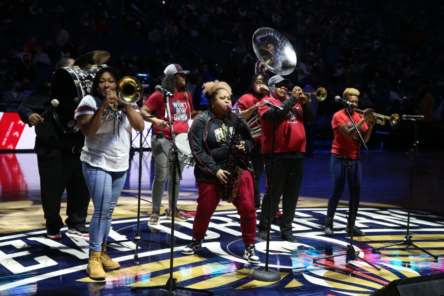 Lightbox-image: The New Orleans hosted the Denver Nuggets on Friday, January 29 as part of a set of back-to-back home games. See fans cheer on the Pelicans along w...