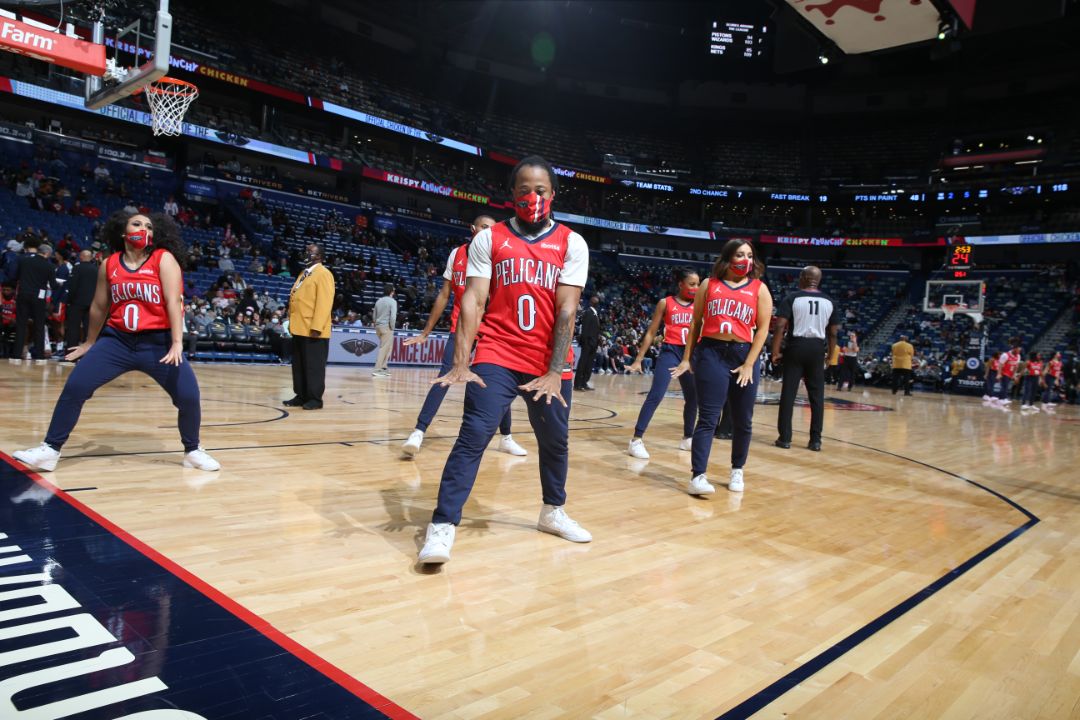 Photos: Fans and Entertainment | Pelicans vs. Raptors 2-14-22