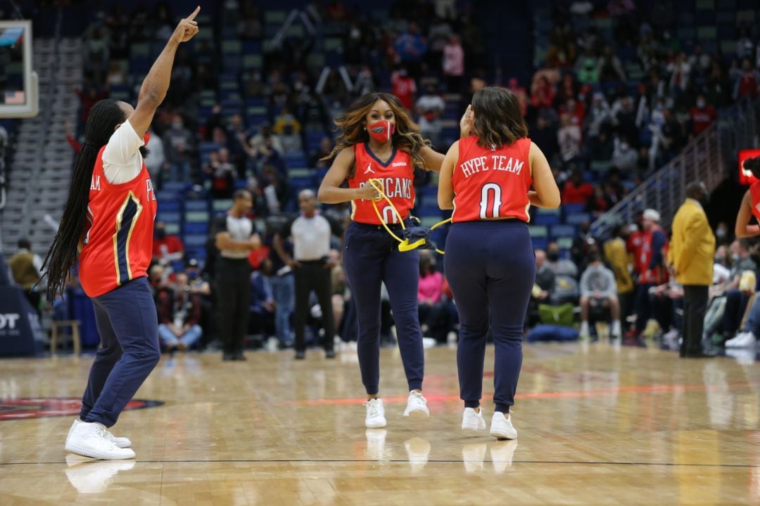 Photos: Fans and Entertainment | Pelicans vs. Raptors 2-14-22