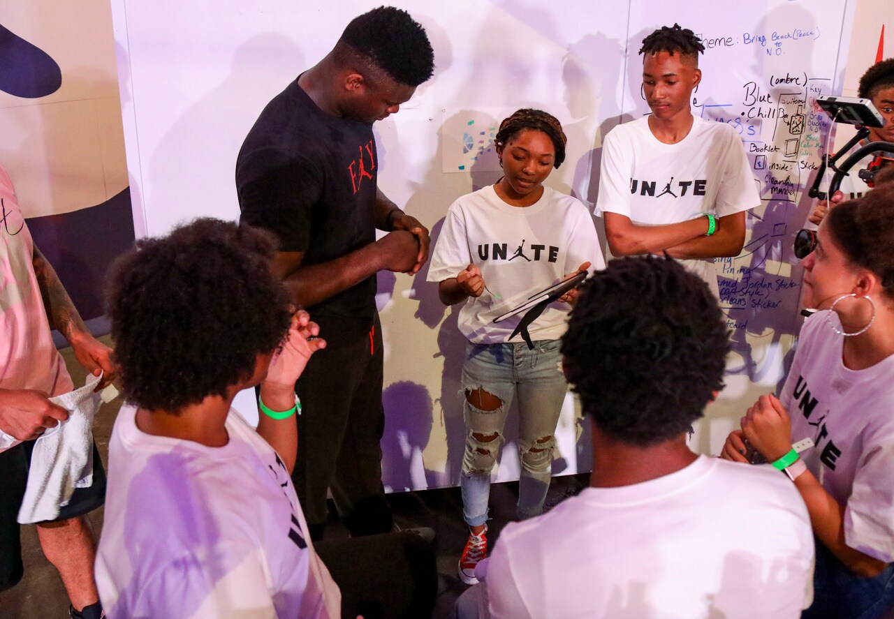 Zion teams up with Jordan Brand to surprise local high school students ...