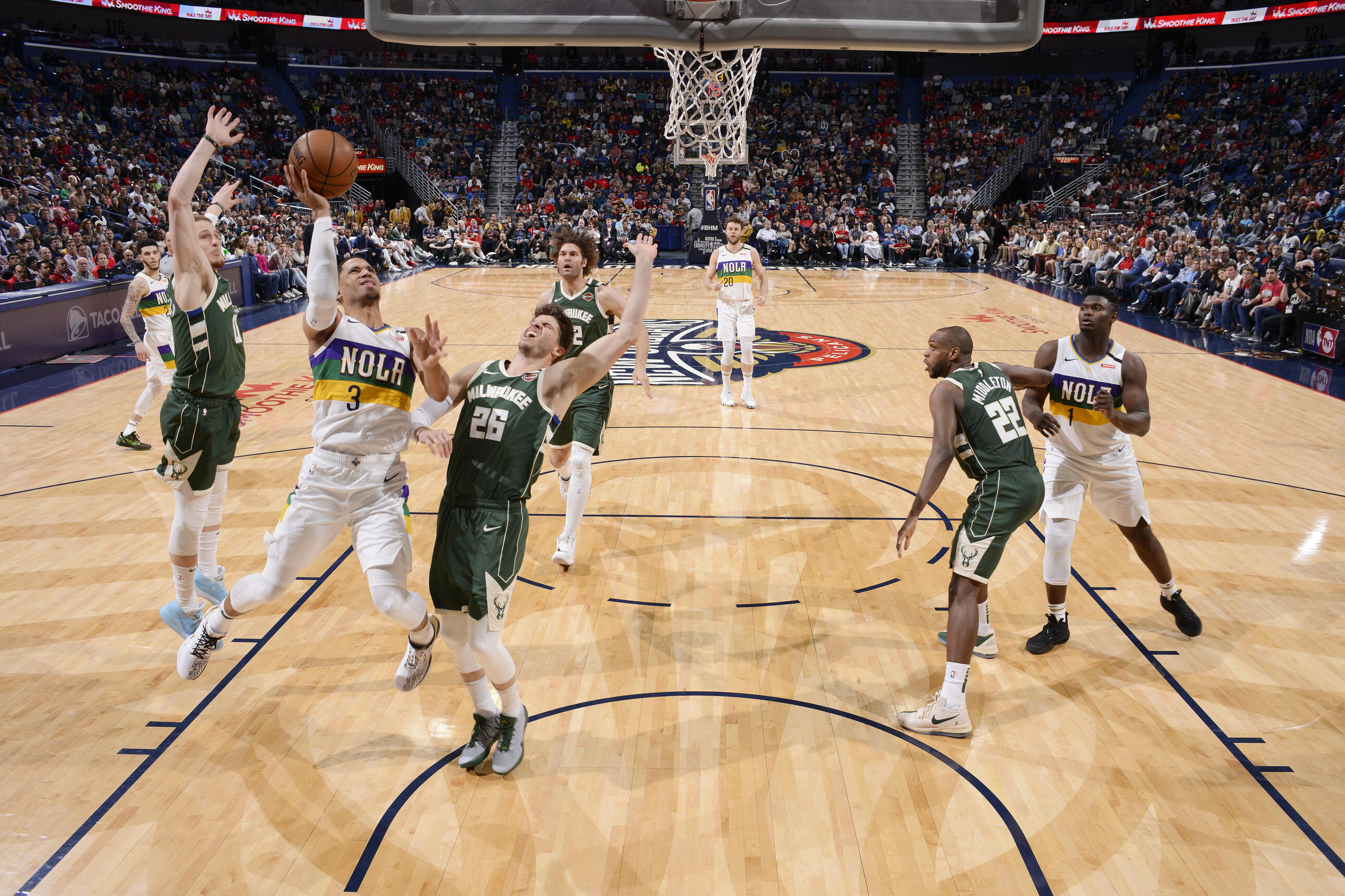 Crisp Bucks Vs. Pelicans Tonight In A Game With Draft Lottery Implications Artwork in 4K