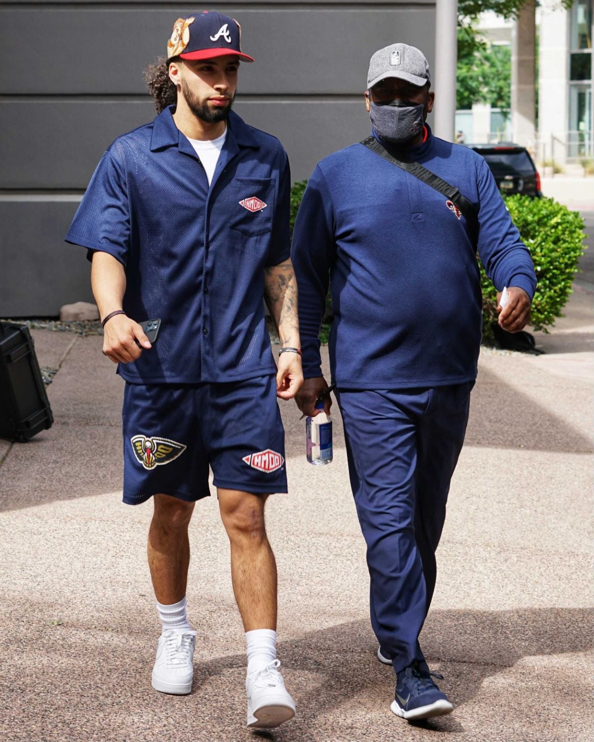 Lightbox-image: The New Orleans Pelicans arrive and prepare for Game 5 of the 2022 NBA Playoffs against the Phoenix Suns on April 26, 2022....