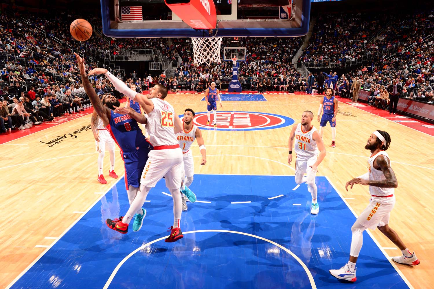 Slideshow-image: The Pistons beat the Hawks at home Friday night, 128-103....