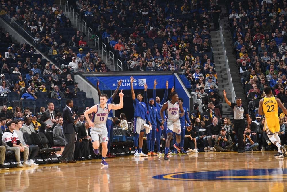 Pistons 111, Warriors 104 Photo Gallery