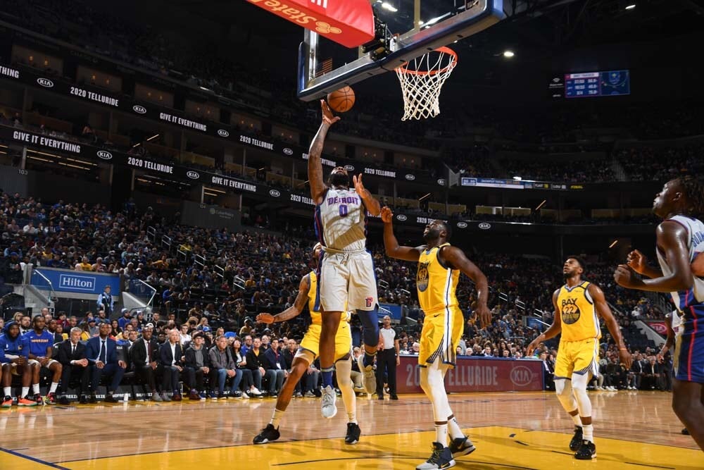 Pistons 111, Warriors 104 Photo Gallery