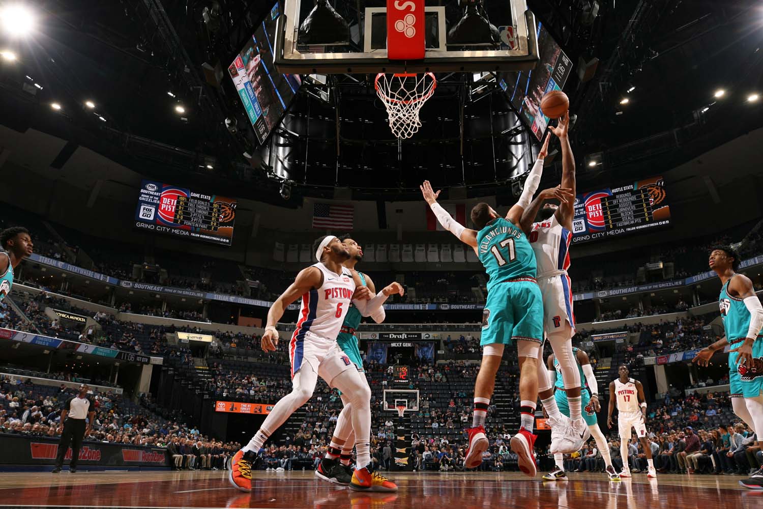 Pistons 82, Grizzlies 96 Photo Gallery