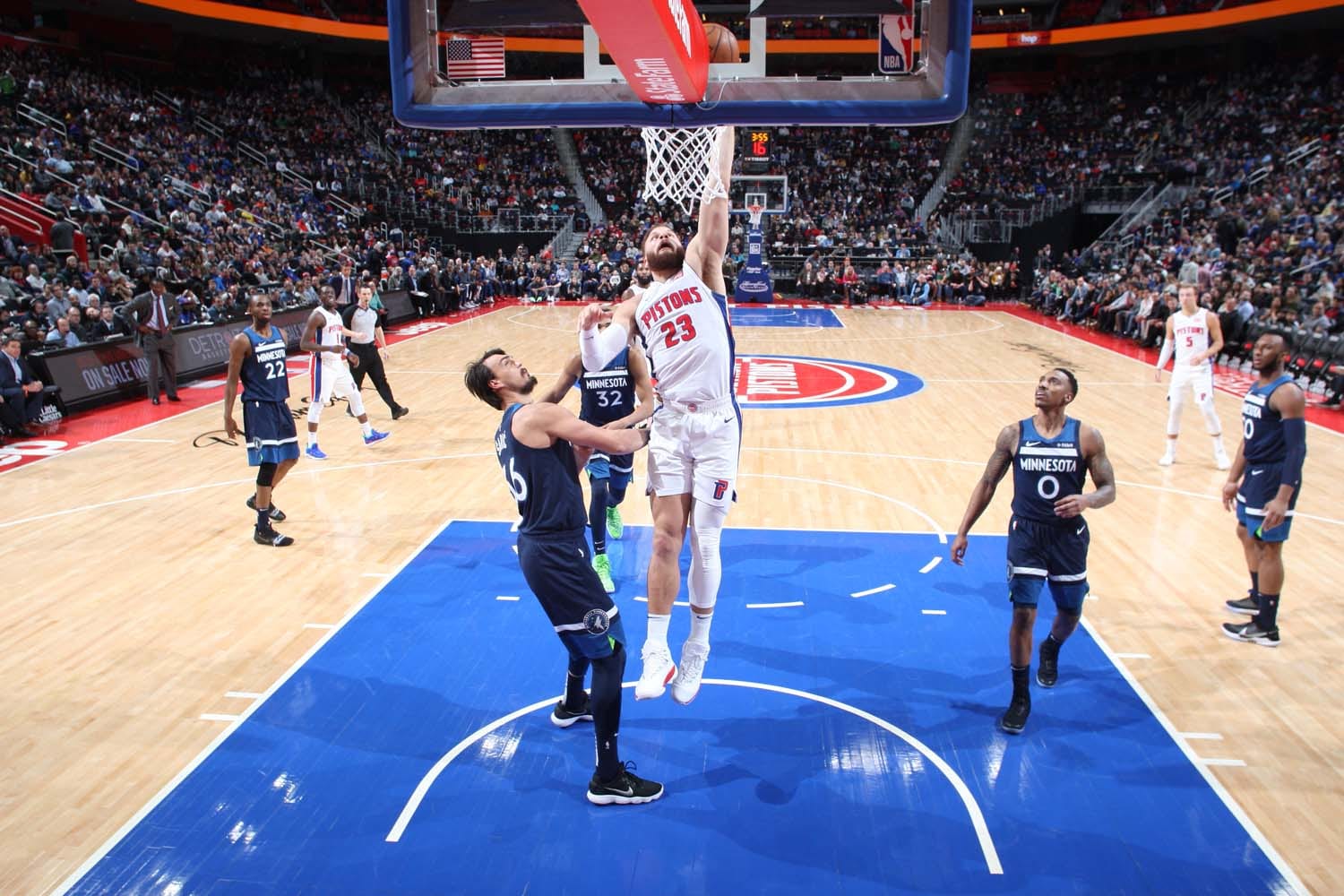 Timberwolves 114, Pistons 131 Photo Gallery