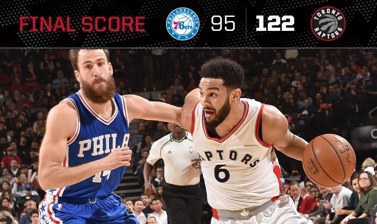 Game Rap: Raptors 122, 76ers 95 | Toronto Raptors