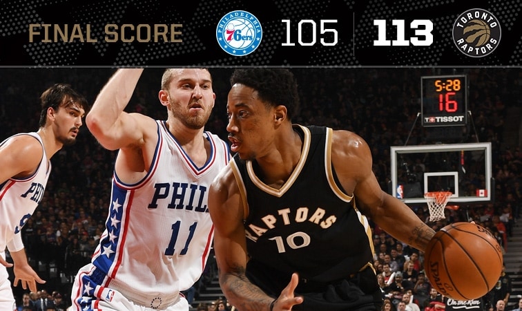Game Rap: Raptors 113, Sixers 105 | Toronto Raptors