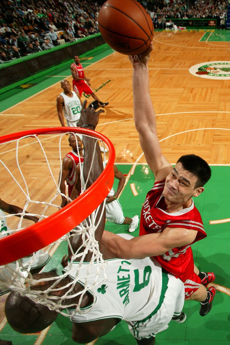 yao ming standing dunk