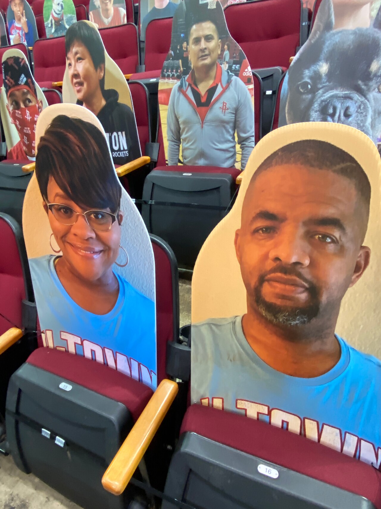 Houston Rockets Fan Cutouts - Section 106 | Houston Rockets